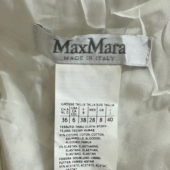 Max Mara Snake Print Elegant Brown and White Patterned Dress Size 6 - Picture 9 of 9